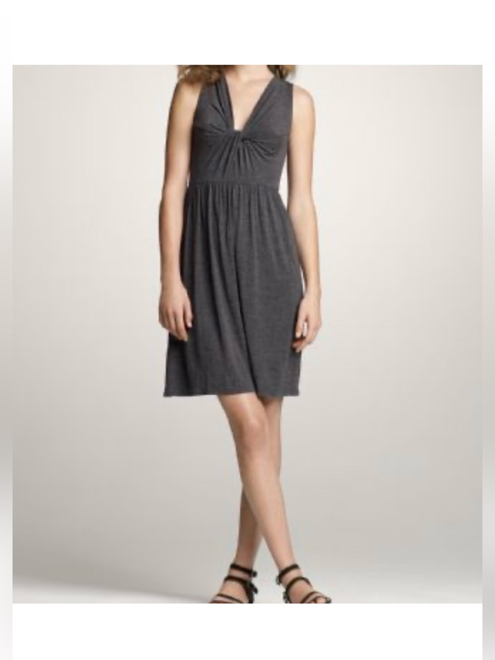 J.Crew Charcoal Gray Twist Knot Sundress Size XS